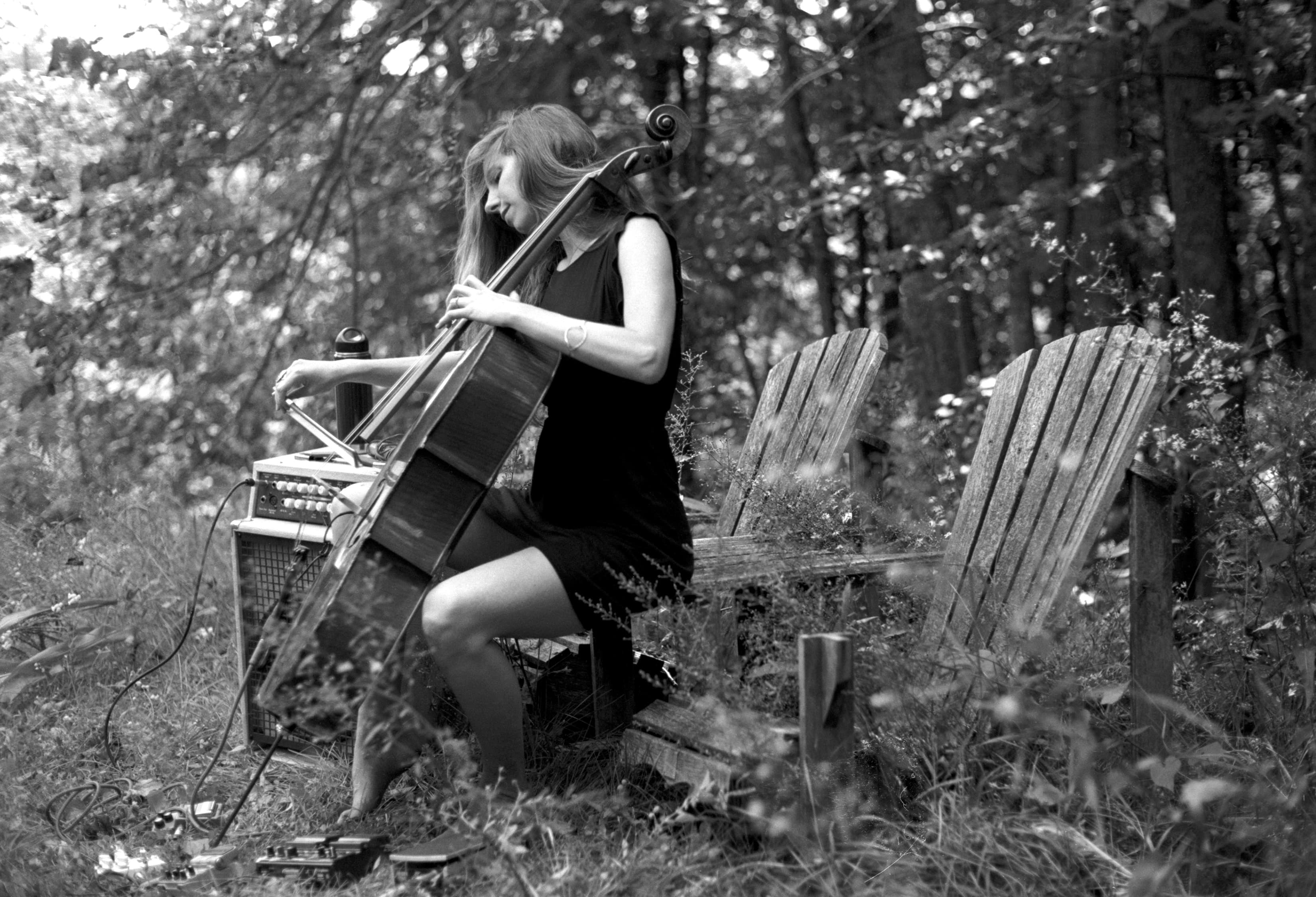 Rebecca playing cello